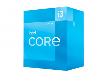 CPU Intel Core i3-12100 3.3-4.3GHz (4P+0E/8T,12MB,S1700, 10nm, Integ. UHD Graphics 730, 60W) Box