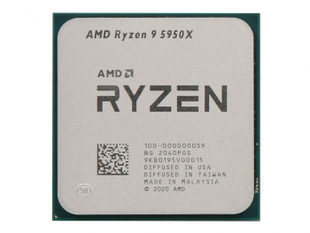 CPU AMD Ryzen 9 5950X  (3.4-4.9GHz, 16C/32T, L2 8MB, L3 64MB, 7nm, 105W), Socket AM4, Tray