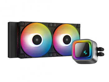 AIO Liquid Cooling Deepcool "LS520" (<32.9dBA, 85.85CFM, 2x120mm, ARGB LED, 1305g.)