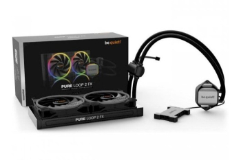 AIO Liquid Cooling be quiet! "Pure Loop 2 FX 280mm" (10.8-32.8dB, 2x140mm,PWM,2500RPM, ARGB, 1290g.)