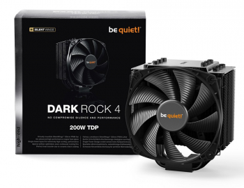 AC be quiet! "Dark Rock 4" (10,5-21,4dBA, 1400RPM, 135mm, PWM, 200W, 6x6mm, 920g.) 