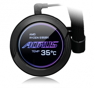 AIO Liquid Cooling AORUS "WATERFORCE X280" (8.06~44.4 dB, 89.18CFM, 2300RPM, 2x140mm ARGB fan)