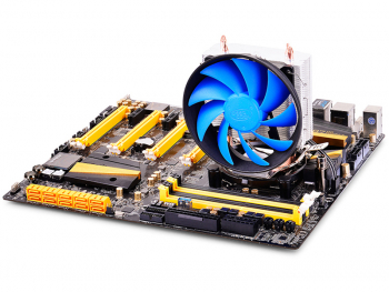 AC Deepcool "GAMMAXX 200T" (17.8-26dBA, 900-1600RPM, 54.25CFM, 120mm, 100W, 361g)