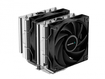 AC Deepcool "AG620" (<29.4dBA, 300-1850RPM, 67.88CFM, 2x120mm, 260W, 6x6mm, 1300g.)