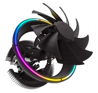 AC Gamemax "Gamma 200" (<23.5dBA, 1800RPM, 62CFM, 120mm, RGB, 95W, 266g.)