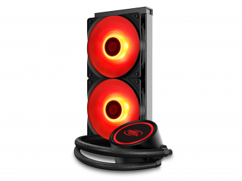 AIO Liquid Cooling Deepcool "GAMMAXX L240 V2" (≤30 dB(A), 69.34 CFM, 2x120mm, RGB LED, 250W, 1293g)