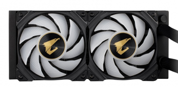 AIO Liquid Cooling AORUS "WATERFORCE X240" (7.9~37.6 dB, 60.07CFM, 800-2500RPM, 2x120mm ARGB fan)