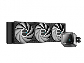 AIO Liquid Cooling Deepcool "LS720" (<32.9dBA, 85.85CFM, 3x120mm, ARGB LED, 1607g.)