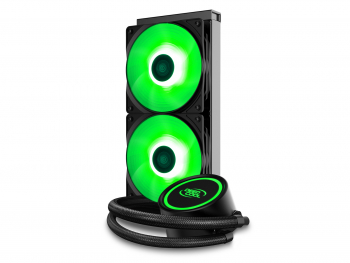 AIO Liquid Cooling Deepcool "GAMMAXX L240 V2" (≤30 dB(A), 69.34 CFM, 2x120mm, RGB LED, 250W, 1293g)