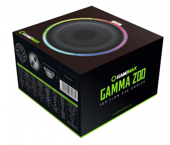 AC Gamemax "Gamma 200" (<23.5dBA, 1800RPM, 62CFM, 120mm, RGB, 95W, 266g.)