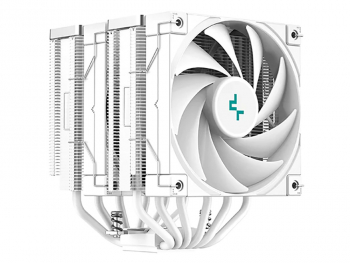 AC Deepcool "AK620 WH" (≤28 dB, 500-1850RPM, 68.99 CFM, 2x120mm, 260W, 6x6mm, 1456g.)