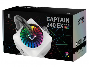 AIO Liquid Cooling Deepcool "CASTLE 240EX WHITE" (≤32.1 dB(A), 64.4 CFM, 2x120mm, RGB LED, 1420g.)