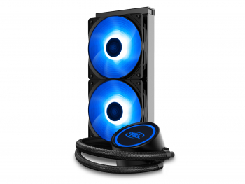 AIO Liquid Cooling Deepcool "GAMMAXX L240 V2" (≤30 dB(A), 69.34 CFM, 2x120mm, RGB LED, 250W, 1293g)