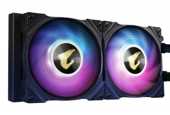 AIO Liquid Cooling AORUS "WATERFORCE X240" (7.9~37.6 dB, 60.07CFM, 800-2500RPM, 2x120mm ARGB fan)