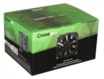 AC Gamemax "Gamma 300" (<28.8dBA, 800-1900RPM, 58.8CFM, 120mm, PWM, RGB, 135W, 640g.)