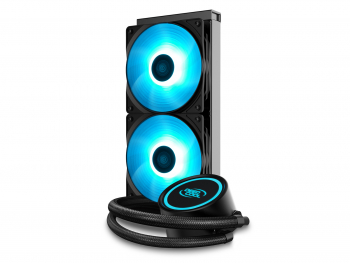 AIO Liquid Cooling Deepcool "GAMMAXX L240 V2" (≤30 dB(A), 69.34 CFM, 2x120mm, RGB LED, 250W, 1293g)