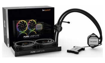 AIO Liquid Cooling be quiet! "Pure Loop 2 FX 240mm" (8-32.3dB, 2x120mm, PWM, 2500RPM, ARGB, 1180g.)