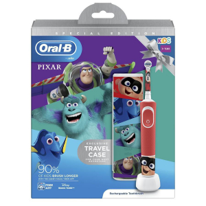 Electric Toothbrush Braun Kids Vitality D100 Pixar + Travel case