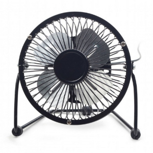 USB 4" desktop fan, black, NF-03