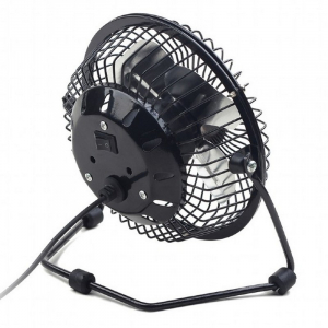 USB 4" desktop fan, black, NF-03