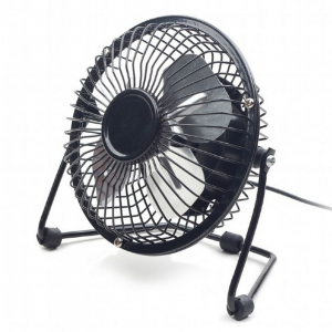 USB 4" desktop fan, black, NF-03