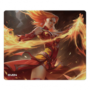 Gaming Mouse Pad SVEN GF1M, 320 x 270 x 3mm, Fabric surface for Speed, Rubberized base, Picture