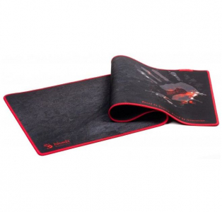 Gaming Mouse Pad Bloody B-088S, 800 x 300 x 2mm, Cloth/Rubber, Anti-fray stitching, Black/Red