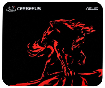 Gaming Mouse Pad Asus Cerberus Mat Mini, 250 x 210 x 2mm/80g, Cloth with Rubber base, Red