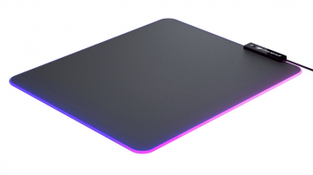 Gaming Mouse Pad Cougar NEON, 350 x 300 x 4 mm, Cloth/Rubber, RGB, Black