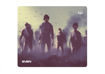 Gaming Mouse Pad SVEN MP-G02S Zombie, 230 x 200 x 2mm, Fabric surface, Rubberized base, Picture