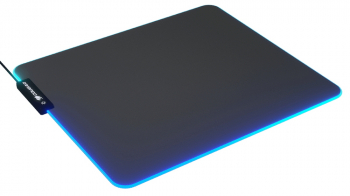 Gaming Mouse Pad Cougar NEON, 350 x 300 x 4 mm, Cloth/Rubber, RGB, Black