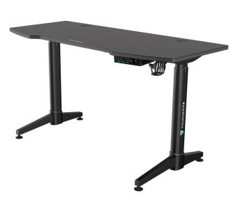 Gaming Desk ThunderX3 ED7  Black,  Width 1400mm, Heigh 730-1230 mm, Dual motor mechanism