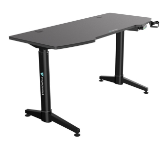 Gaming Desk ThunderX3 ED7  Black,  Width 1400mm, Heigh 730-1230 mm, Dual motor mechanism