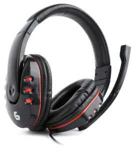  Gaming Headset GMB GHS-402, 40mm driver, 20-20000Hz, 32 Ohm, 105 db, 0.225g, 3.5mm, Black/Red