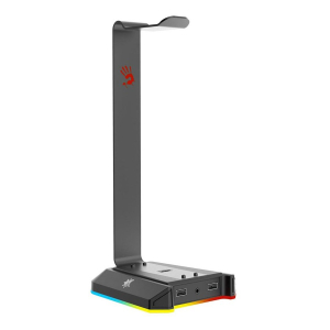 Gaming Headset Stand Bloody GS2, 3xUSB 2.0, 1x3.5mm(4pin), 7.1 Sound Card, RGB, Aluminum Frame