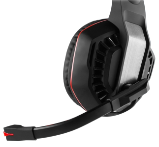 Gaming Headset SVEN AP-U990MV, 50mm drivers, 20-20000Hz, 32 Ohm, 105dB, 401g., 3.5mm/USB, Black/Red