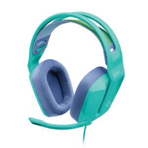 Gaming Headset Logitech G335, 40mm drivers, 20-20kHz, 36 Ohm, 87.5dB, 240g. On-ear volume control, F