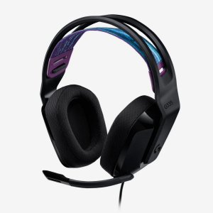 Gaming Headset Logitech G335, 40mm drivers, 20-20kHz, 36 Ohm, 87.5dB, 240g. On-ear volume control, F