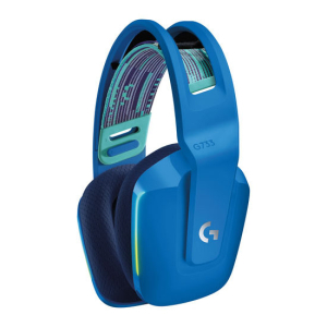 Gaming Wireless Headset Logitech G733, 40mm drivers, 20-20kHz, 39 Ohm, 87.5dB, 278g, 29h, BLUE VO!CE