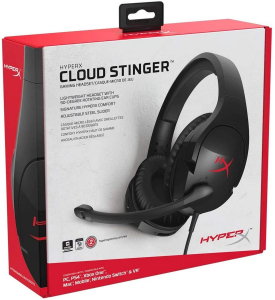 Gaming Headset HyperX Cloud Stinger, 50mm driver, 30 Ohm, 18-23000hz, 102db,275g, 3.5mm(4 pin/3 pin)