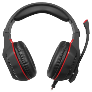 Gaming Headset SVEN AP-U990MV, 50mm drivers, 20-20000Hz, 32 Ohm, 105dB, 401g., 3.5mm/USB, Black/Red