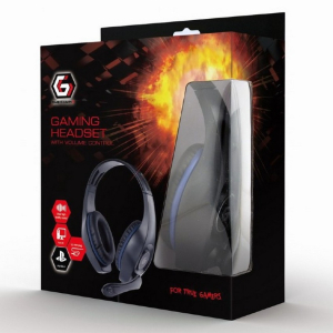  Gaming Headsеt GMB GHS-05-B, 40mm driver, 20-20000Hz, 32 Ohm, 102 db, 0.250g, 3.5mm, Black/Blue