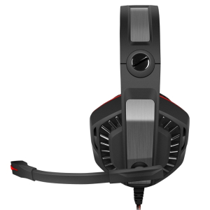 Gaming Headset SVEN AP-U990MV, 50mm drivers, 20-20000Hz, 32 Ohm, 105dB, 401g., 3.5mm/USB, Black/Red