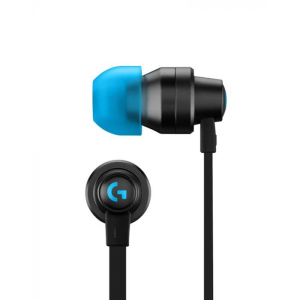 Gaming Earphones Logitech G333, 5.8mm + 9.2mm drivers, 20-20kHz, 24 Ohm, 101.6dB, 19g. 3.5+USB-C, Bl