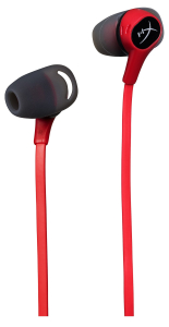 Gaming Earphones HyperX Cloud Earbuds, 14mm driver, 65 Ohm, 20-20000hz, 116db, 19g.,3.5mm(4pin), Red