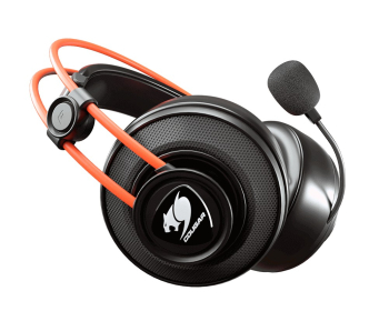 Gaming Headset Cougar Immersa Ti, 40mm driver, 	20Hz-20KHz, 32 Ohm, 97dB, 387g,, 3.5mm, Black/Orange