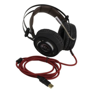 Gaming Headset Qumo Atlantis, 50mm drivers, 20-20khz, 32 Ohm, 118db, Backlight, Virtual 7.1, USB