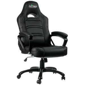 Gaming Chair Gamemax GCR07, Maximum load 125 kg, Rocking mechanism, Black