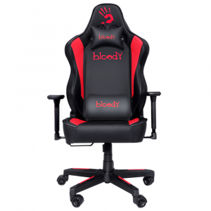 Gaming Chair Bloody GC-330, Maximum load 150 kg, 3D Armrest, Headrest & Lumbar cushion, Black/Red