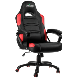 Gaming Chair Gamemax GCR07, Maximum load 125 kg, Rocking mechanism, Black/Red